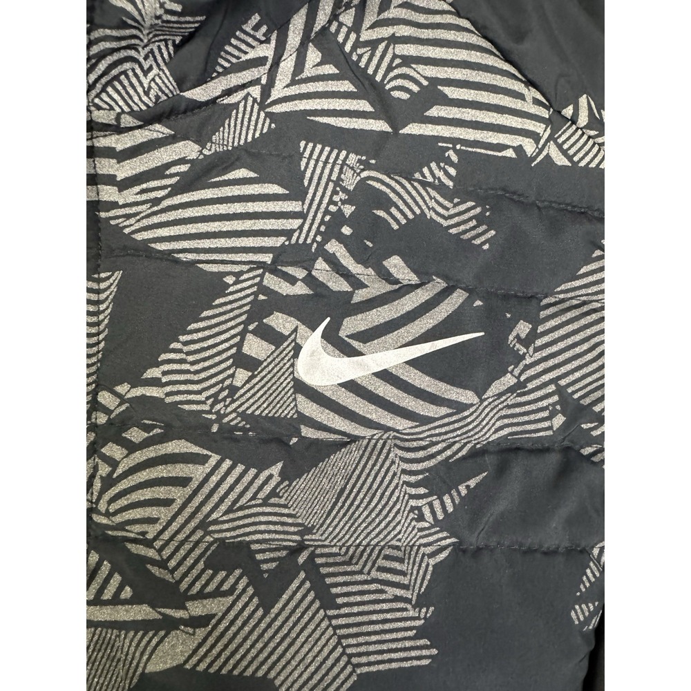 Women's Nike Running Flash Essentials Full Zip Vest Size Medium Black & Gray - Picture 3 of 6